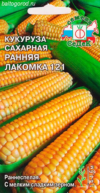 Кукуруза Сорт РАННЯЯ ЛАКОМКА 121 - ''СеДеК'' 2025 ЦП